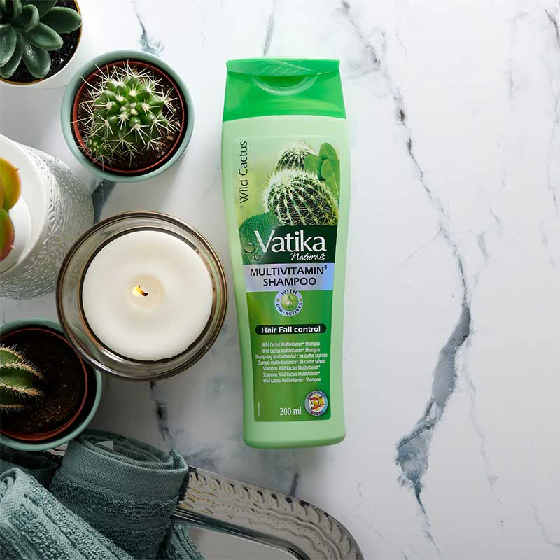 Vatika Naturals Cactus Multi Vitamin+Shampoo 400ml - Image 4