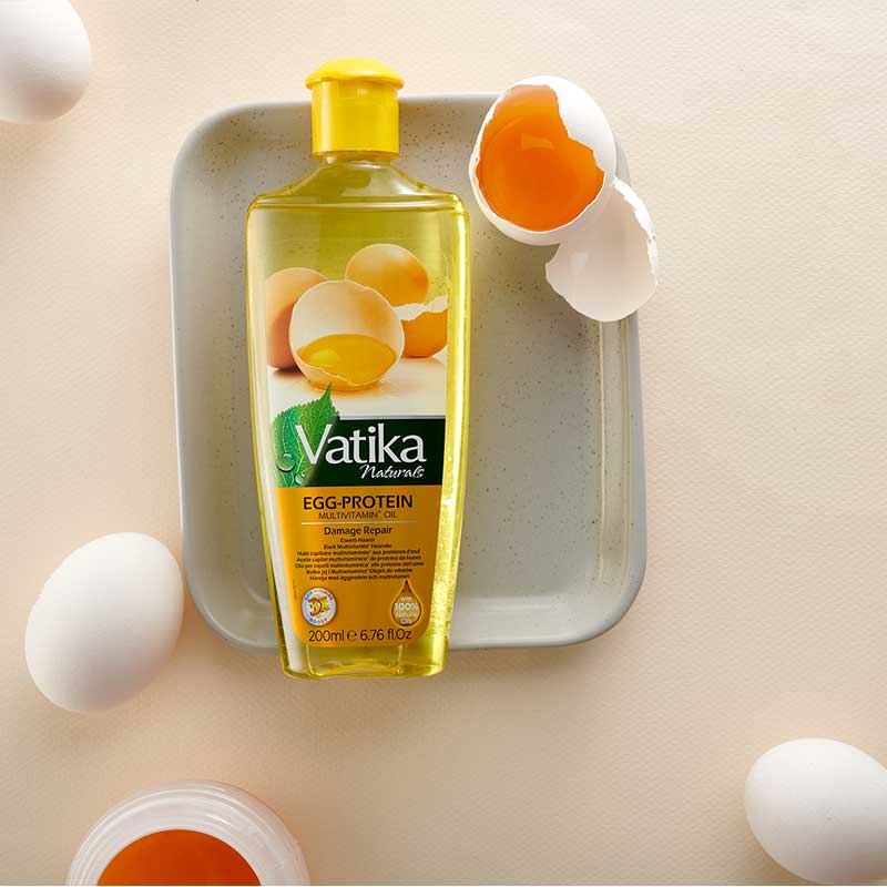 Vatika Naturals Multivitamin Enriched Egg Protein Hair Oil 200ml - Image 2