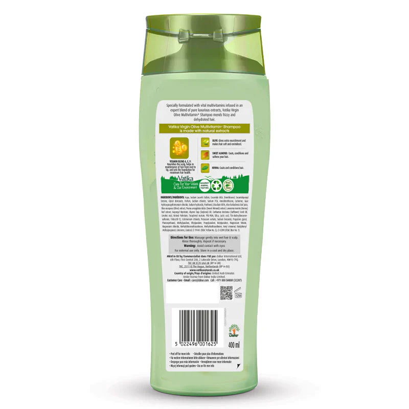 Vatika Naturals Olive Multivitamin+ Shampoo 400ml - Image 2