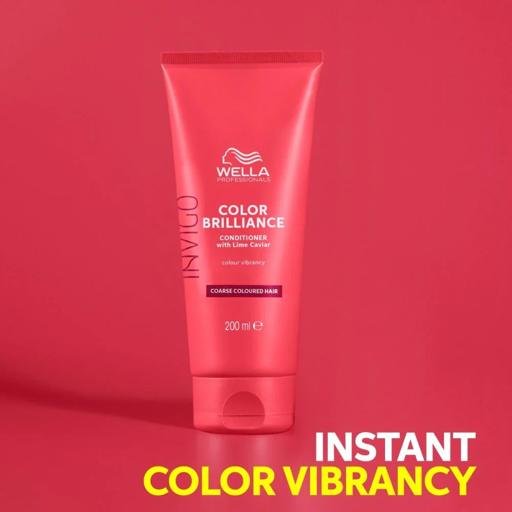 Wella Professionals Invigo Colour Brilliance Vibrant Colour Conditioner Coarse Hair 200ml - Image 2