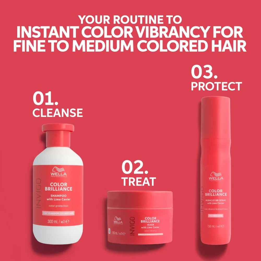 Wella Professionals Invigo Colour Brilliance Vibrant Colour Mask Fine/Normal Hair 250ml - Image 5