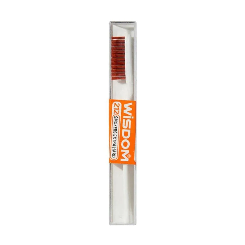 Wisdom 212 Smokers Extra Hard Tooth Brush - Orange - Image 3